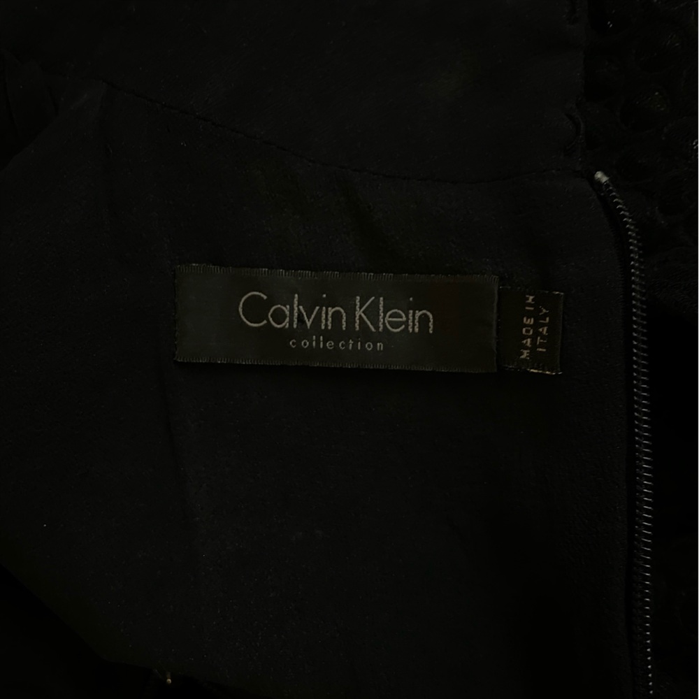 Calvin Klein Collection High-neck Elegant Black Sleeveless Dress - Picture 8 of 9